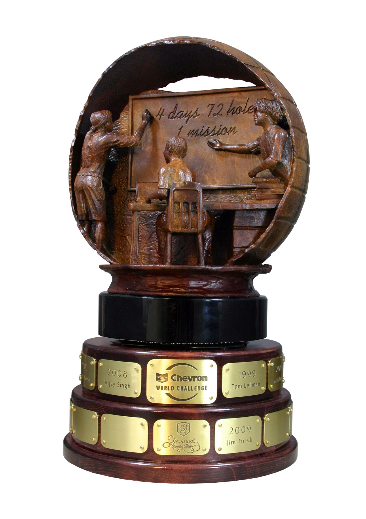 Chevron World Challenge trophy made by Malcolm DeMille- Side 2